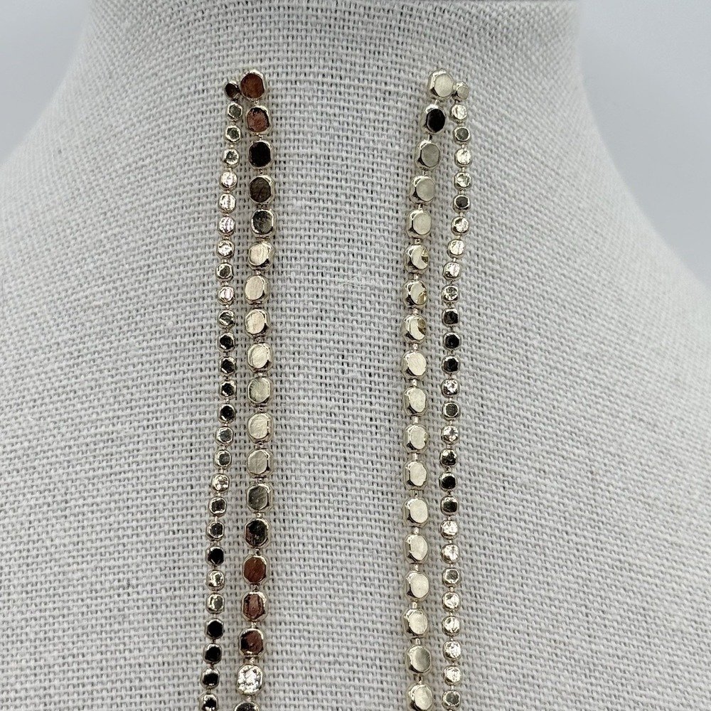 Vintage Shoulder Duster Earrings Gold Tone Extra Long 9.5" Dangle Disco Glam - Picture 3 of 10
